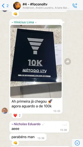 Depoimento 4, aluno do Método LTV